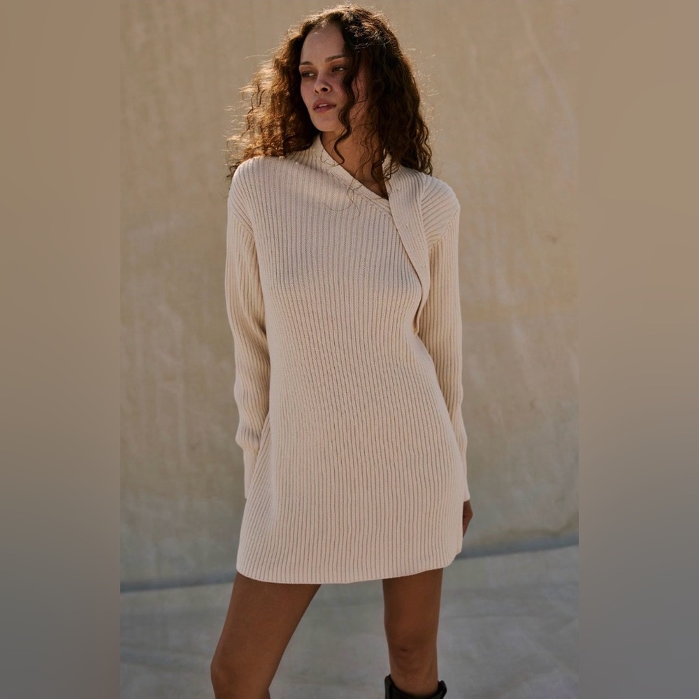 FREE PEOPLE Alba Sweater Tunic/MINI DRESS